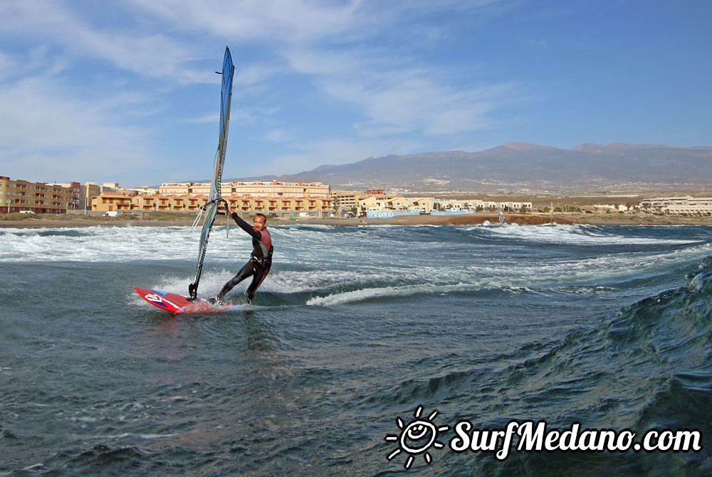 Wave windsurfing at El Cabezo in El Medano 07-02-2016 Tenerife