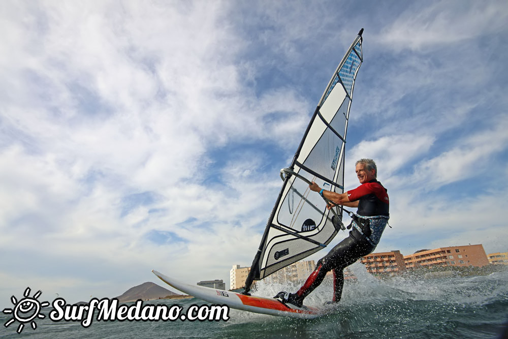 Wave windsurfing at El Cabezo in El Medano 07-02-2016 Tenerife