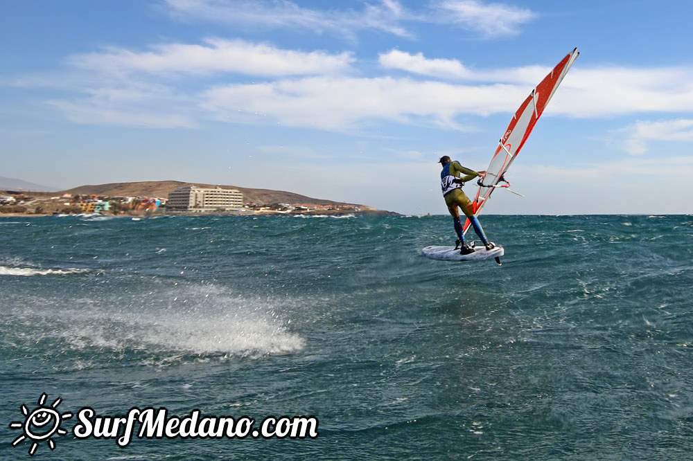 Wave windsurfing at El Cabezo in El Medano 07-02-2016 Tenerife