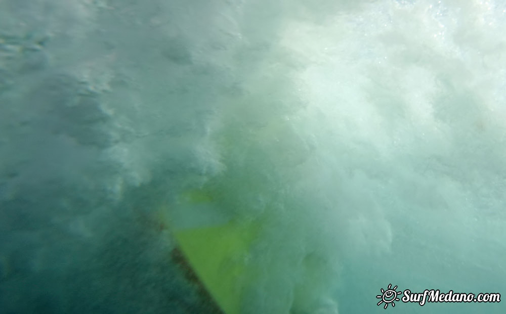 Wave windsurfing at El Cabezo in El Medano 16-02-2016 Tenerife