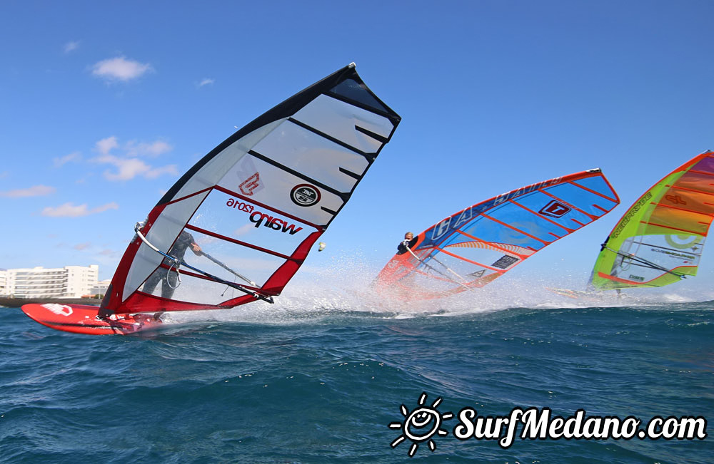 TWS Windsurf Pro Slalom Training 2016 in El Medano Tenerife