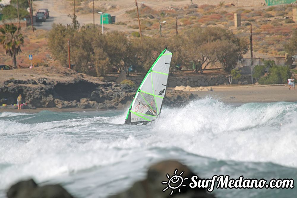 Wave windsurfing at El Cabezo in El Medano 30-04-2016  