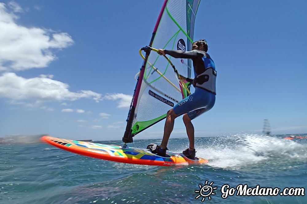 Fun freestyle 3style with south wind in El Medano 08-05-2016 Tenerife