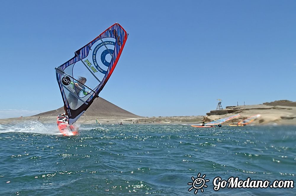 Fun freestyle 3style with south wind in El Medano 08-05-2016 Tenerife