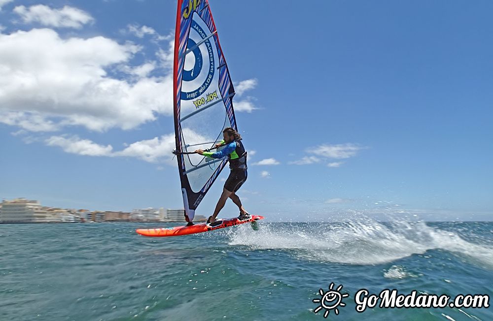 Fun freestyle 3style with south wind in El Medano 08-05-2016 Tenerife