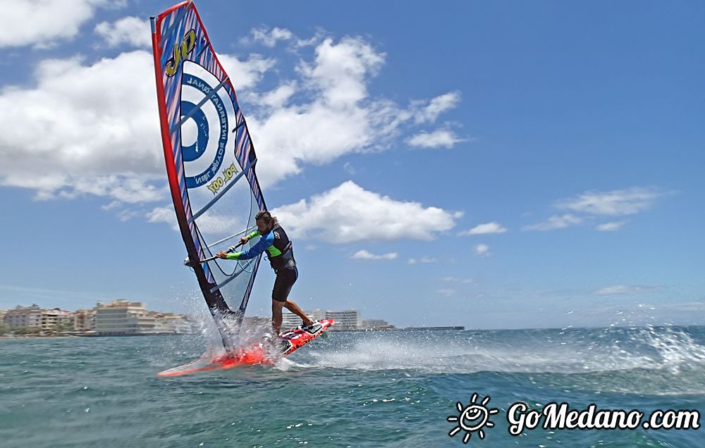 Fun freestyle 3style with south wind in El Medano 08-05-2016 Tenerife