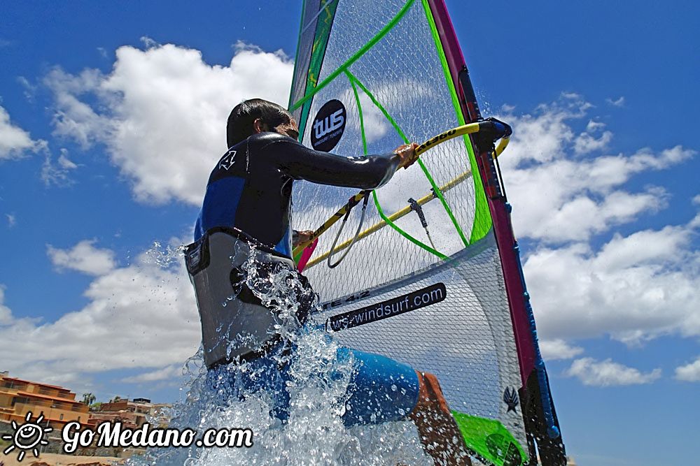 Fun freestyle 3style with south wind in El Medano 08-05-2016 Tenerife