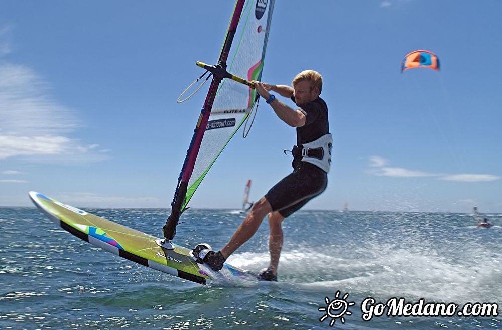 Fun freestyle 3style with south wind in El Medano 08-05-2016 Tenerife