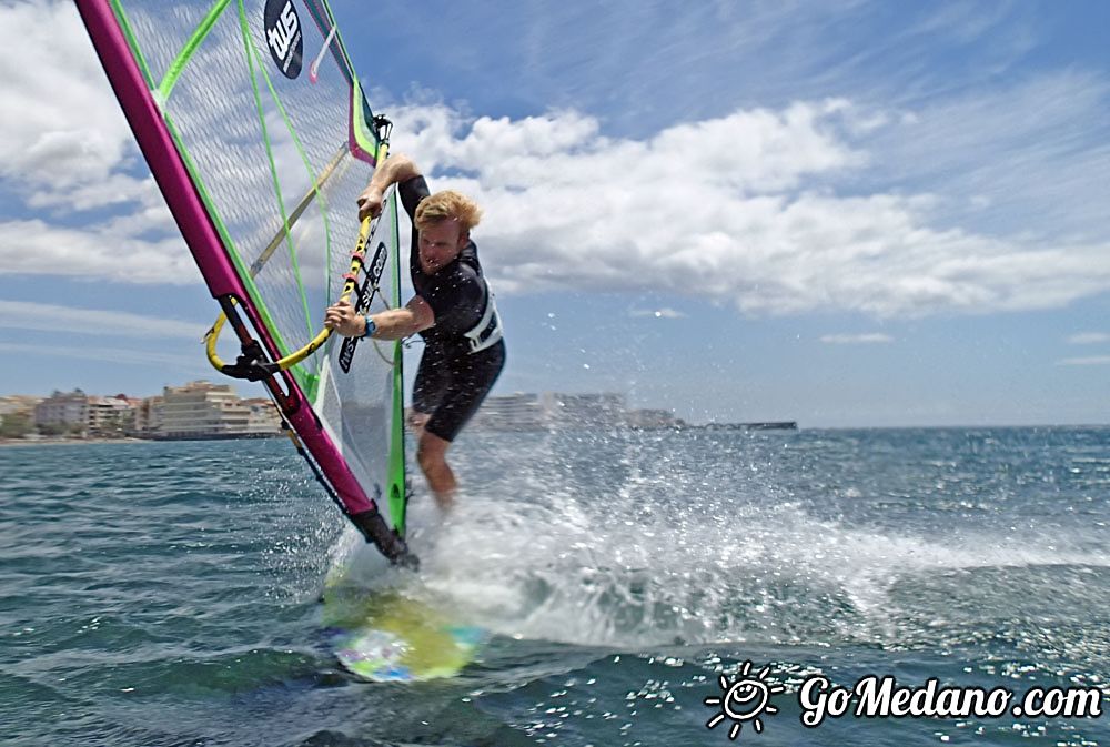 Fun freestyle 3style with south wind in El Medano 08-05-2016 Tenerife