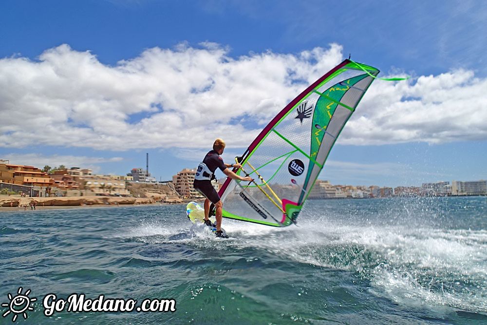 Fun freestyle 3style with south wind in El Medano 08-05-2016 Tenerife