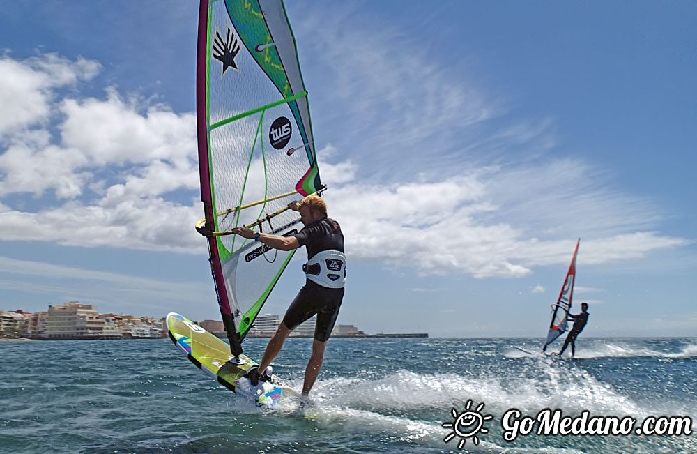 Fun freestyle 3style with south wind in El Medano 08-05-2016 Tenerife