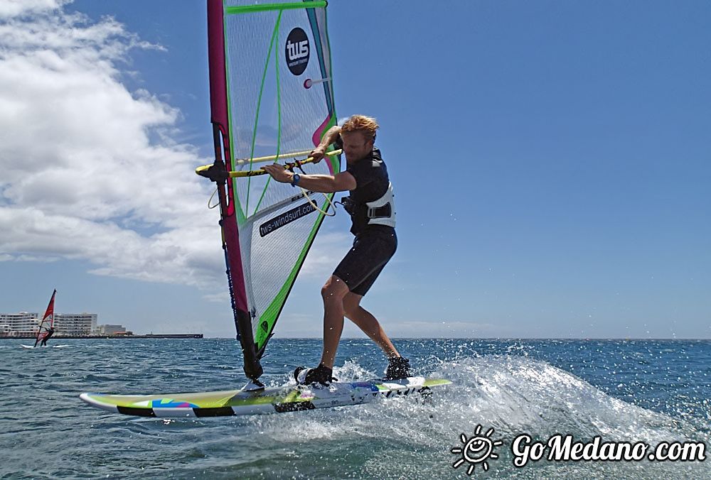 Fun freestyle 3style with south wind in El Medano 08-05-2016 Tenerife