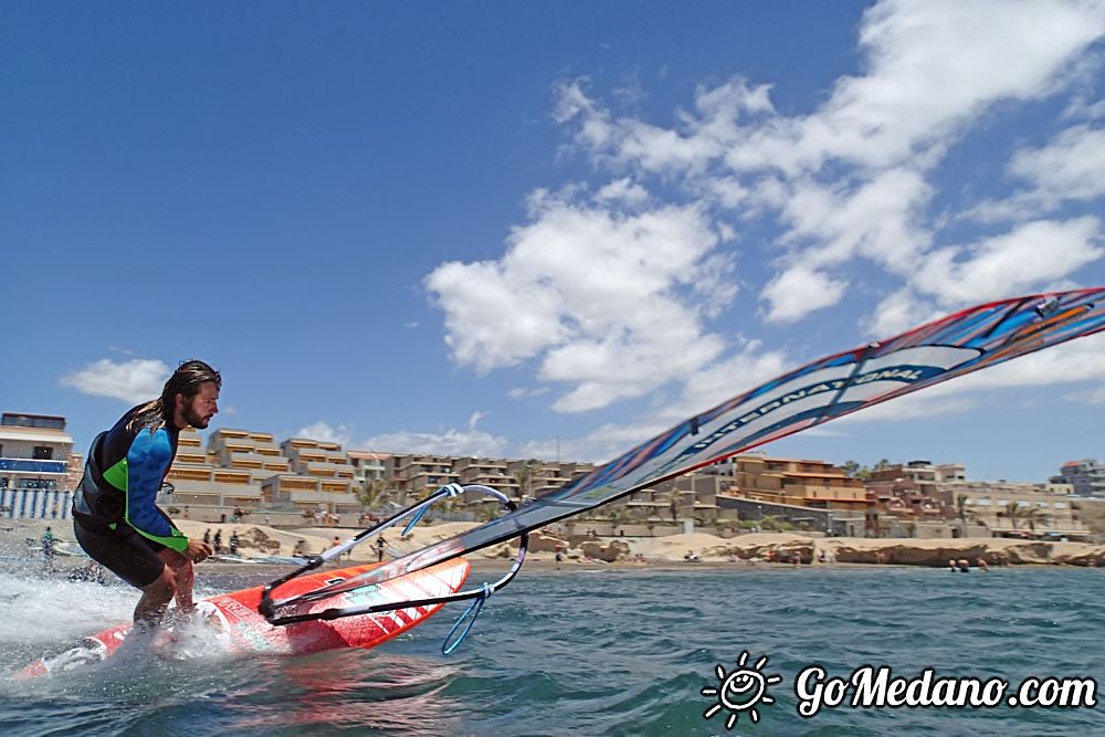 Fun freestyle 3style with south wind in El Medano 08-05-2016 Tenerife