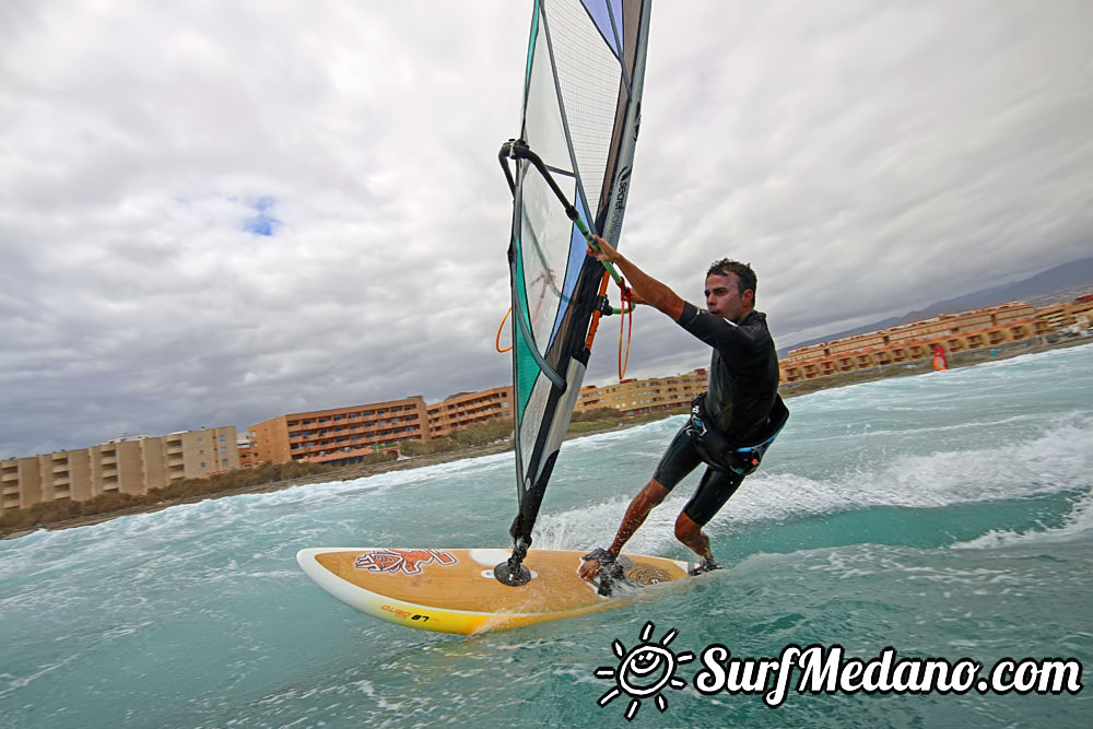 Wave windsurfing at El Cabezo in El Medano Tenerife 15-09-2016 Tenerife