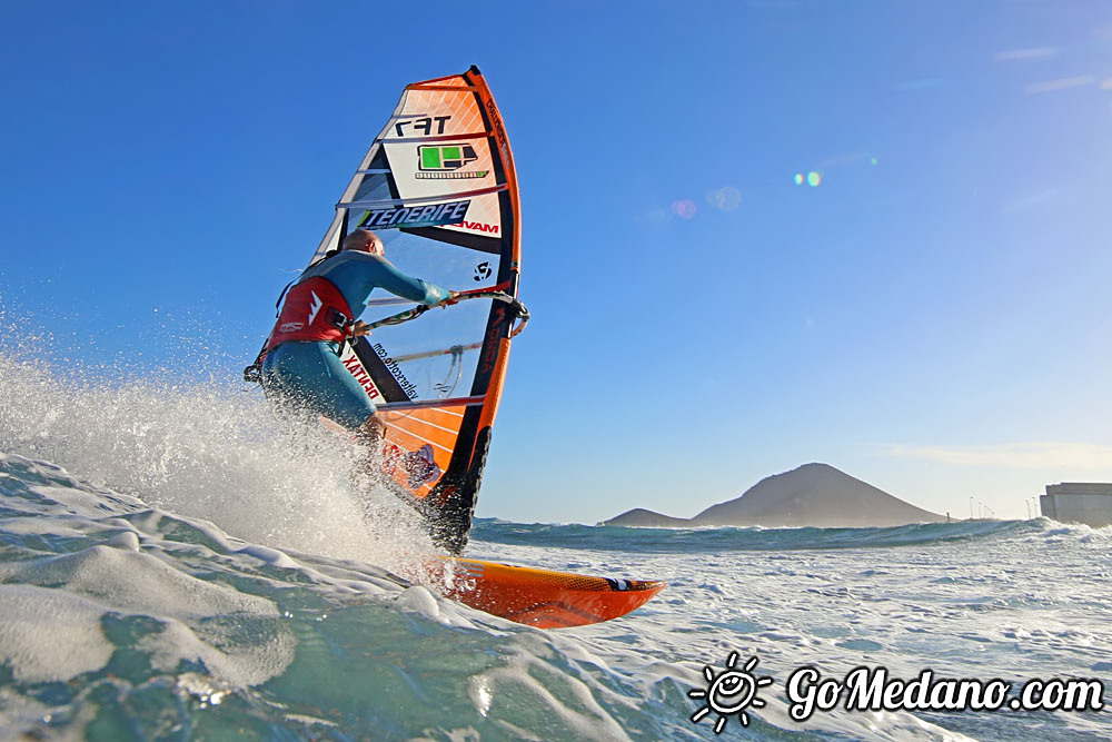 Wave windsurfing in El Medano 24-09-2016  