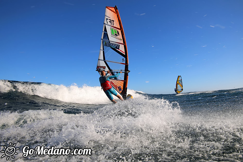Wave windsurfing in El Medano 24-09-2016  