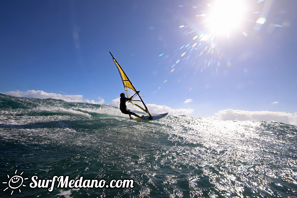 Enjoying 30 knots of wind in El Medano 12-11-2016