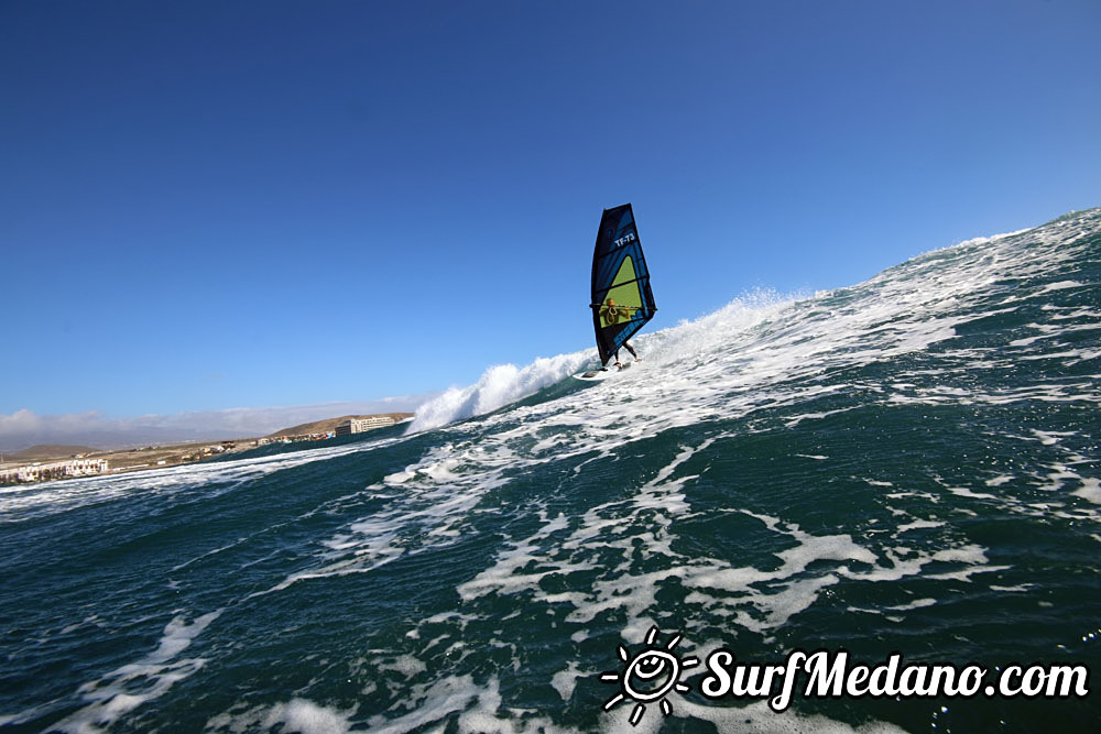 Enjoying 30 knots of wind in El Medano 12-11-2016