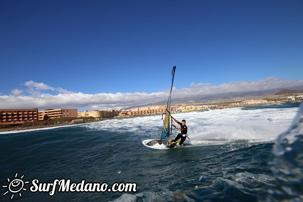 Enjoying 30 knots of wind in El Medano 12-11-2016