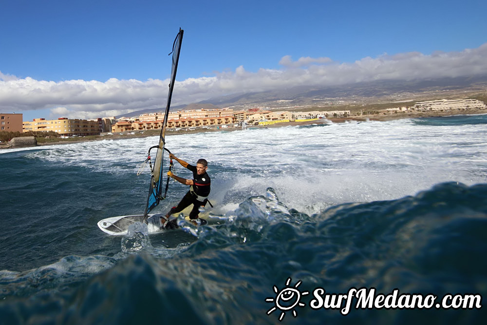 Enjoying 30 knots of wind in El Medano 12-11-2016