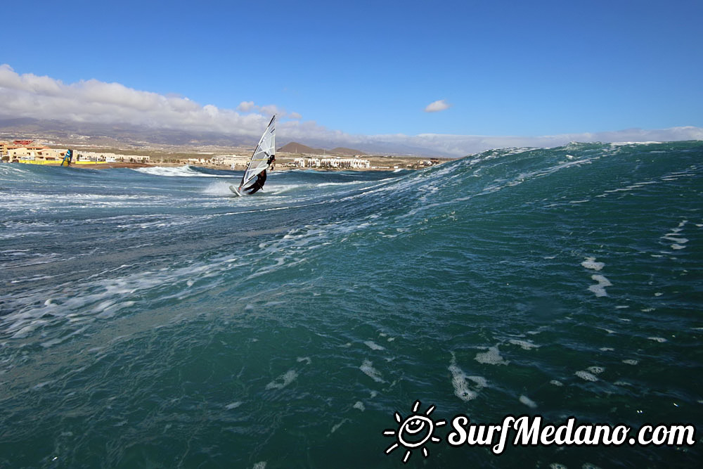 Enjoying 30 knots of wind in El Medano 12-11-2016