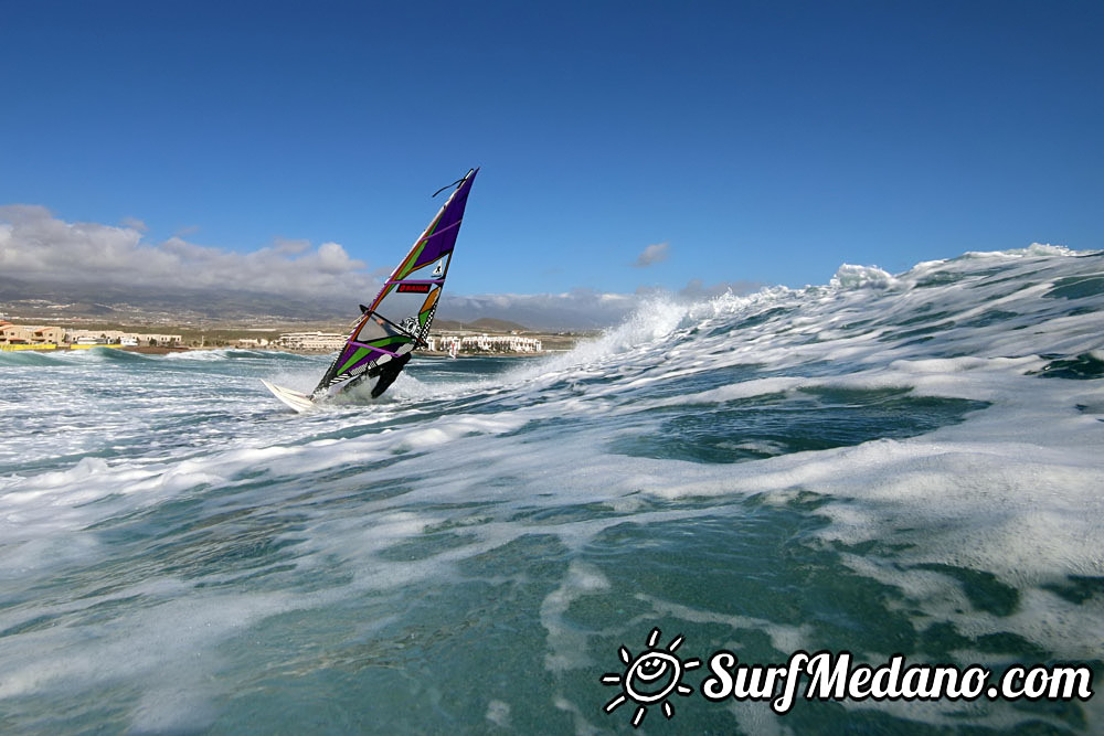 Enjoying 30 knots of wind in El Medano 12-11-2016