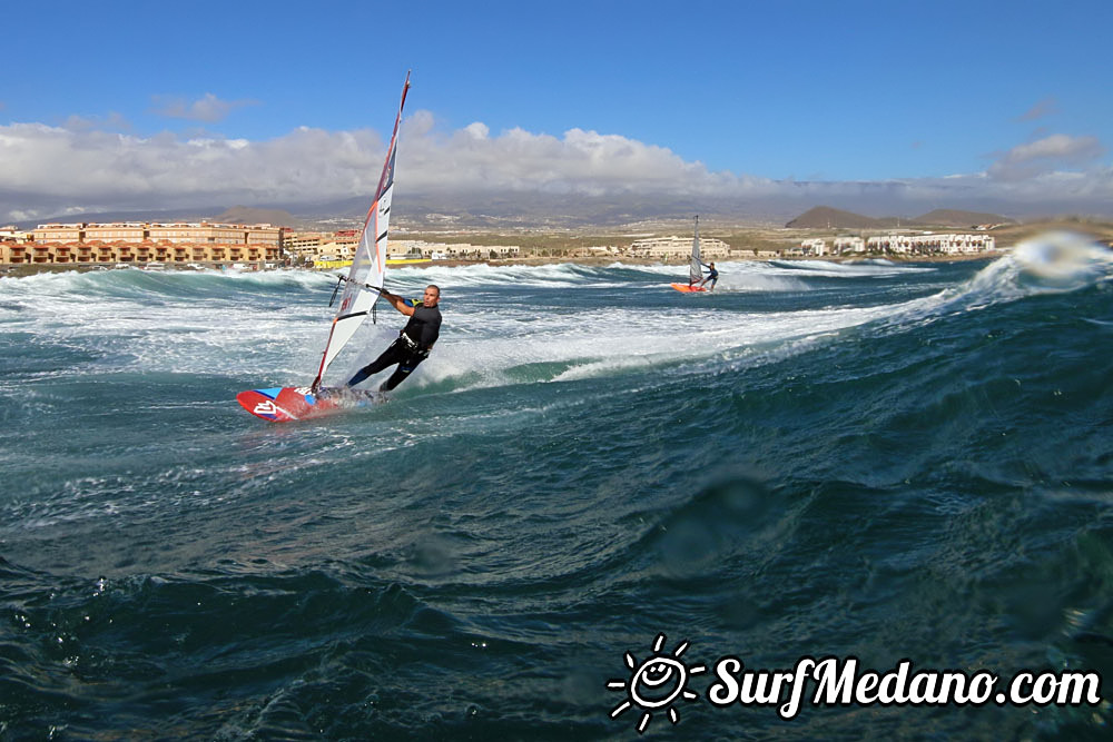 Enjoying 30 knots of wind in El Medano 12-11-2016