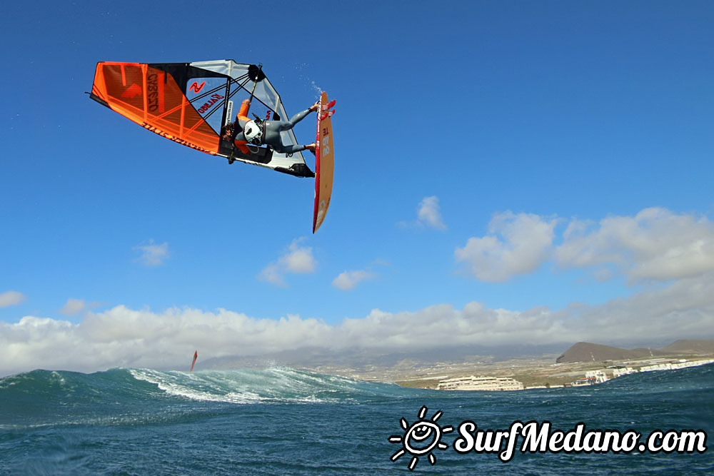 Enjoying 30 knots of wind in El Medano 12-11-2016