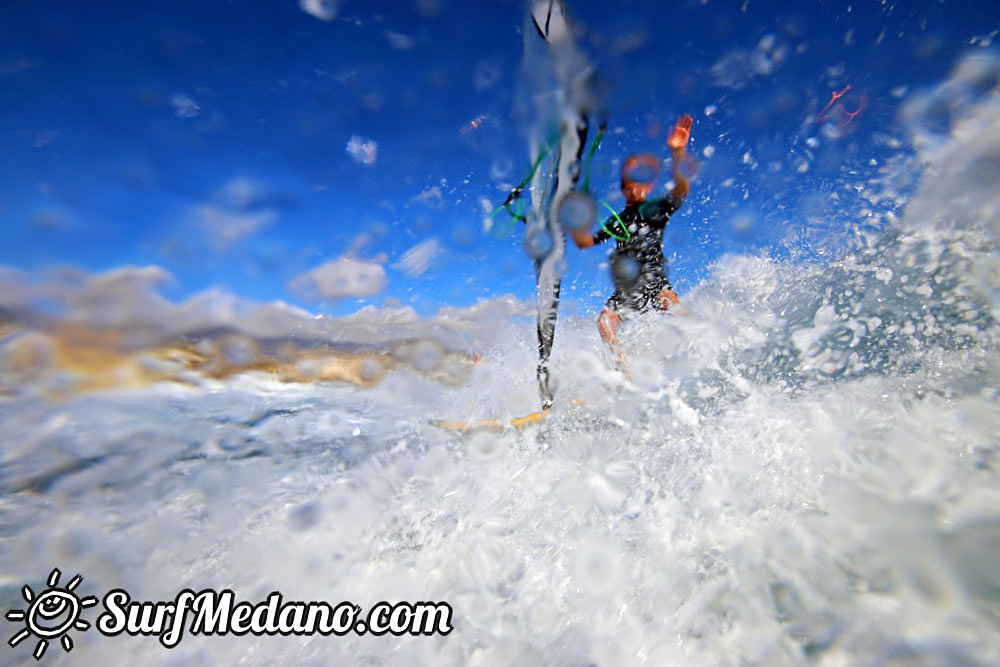 Enjoying 30 knots of wind in El Medano 12-11-2016