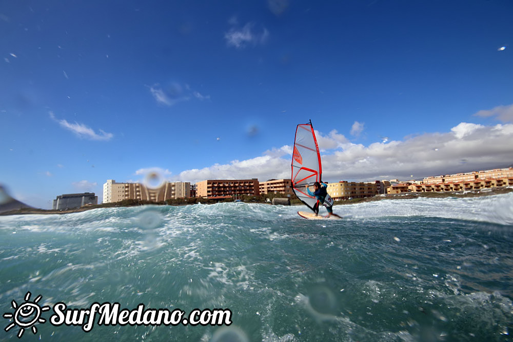 Enjoying 30 knots of wind in El Medano 12-11-2016