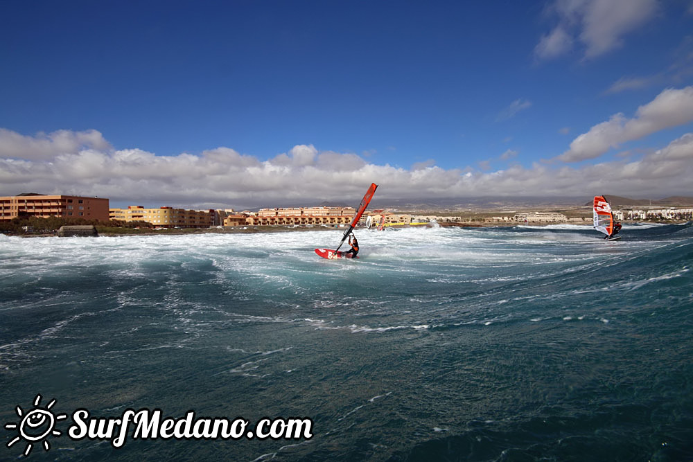 Enjoying 30 knots of wind in El Medano 12-11-2016