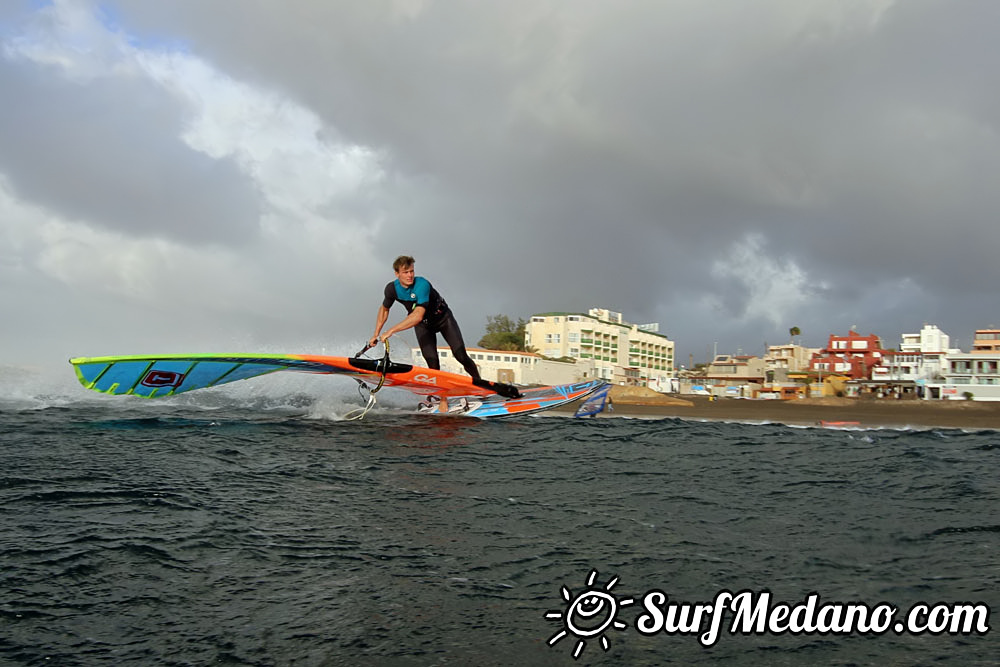  Early morning TWS Pro Slalom Training El Medano Tenerife 12-02-2017 Tenerife