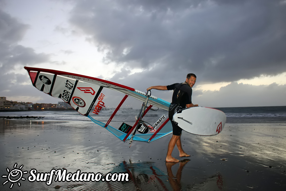  Early morning TWS Pro Slalom Training El Medano Tenerife 12-02-2017 Tenerife