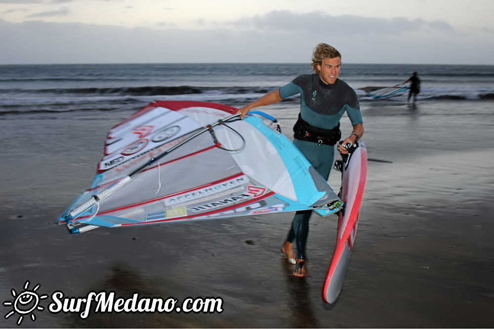  Early morning TWS Pro Slalom Training El Medano Tenerife 12-02-2017 Tenerife