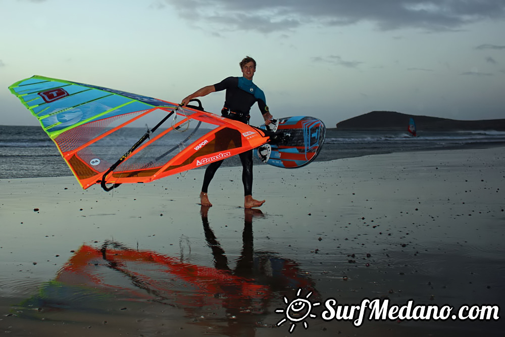  Early morning TWS Pro Slalom Training El Medano Tenerife 12-02-2017 Tenerife