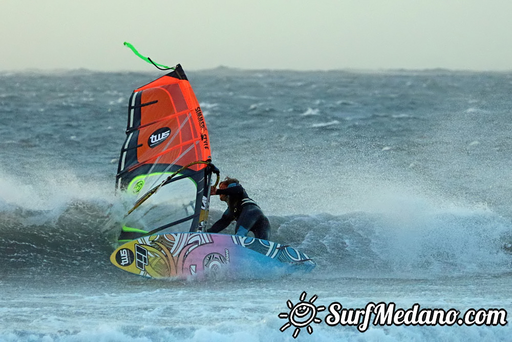  Early morning TWS Pro Slalom Training El Medano Tenerife 12-02-2017 Tenerife