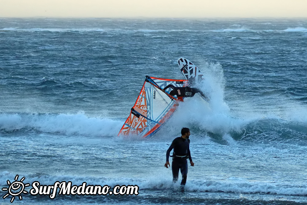  Early morning TWS Pro Slalom Training El Medano Tenerife 12-02-2017 Tenerife