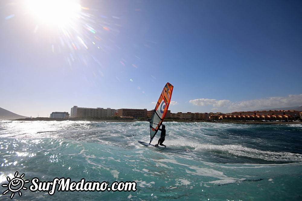  Wave windsurfing at El Cabezo in El Medano Tenerife 18-02-2017 Tenerife