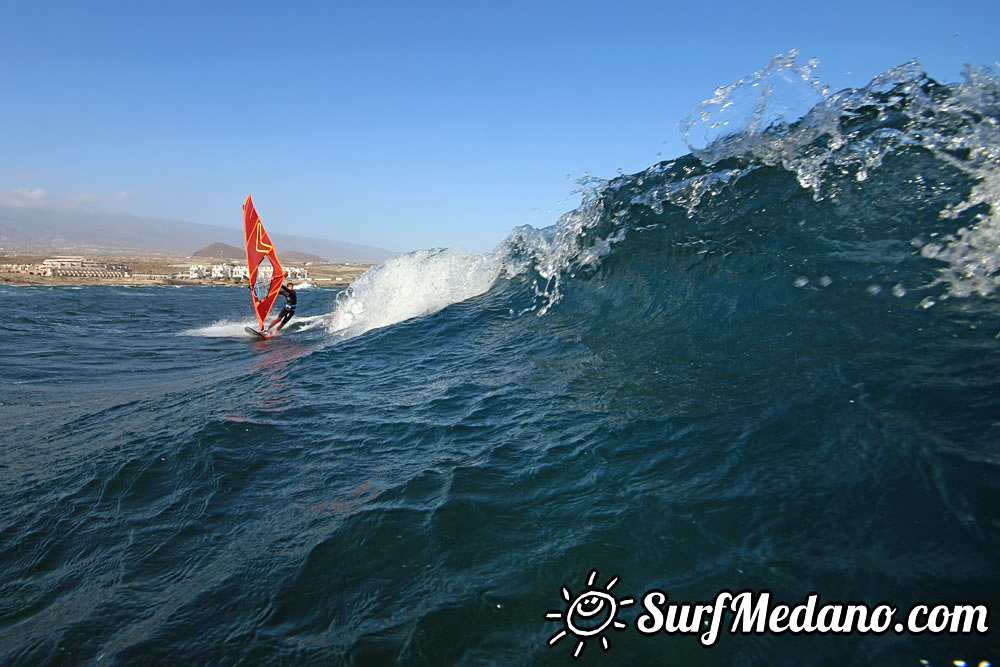  Wave windsurfing at El Cabezo in El Medano Tenerife 18-02-2017 Tenerife