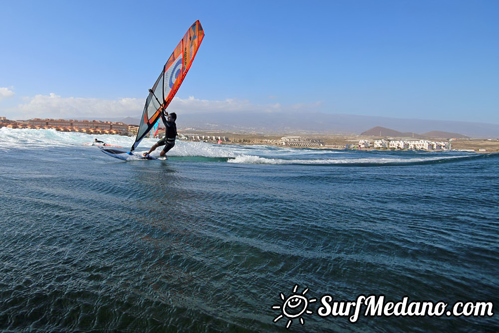  Wave windsurfing at El Cabezo in El Medano Tenerife 18-02-2017 Tenerife