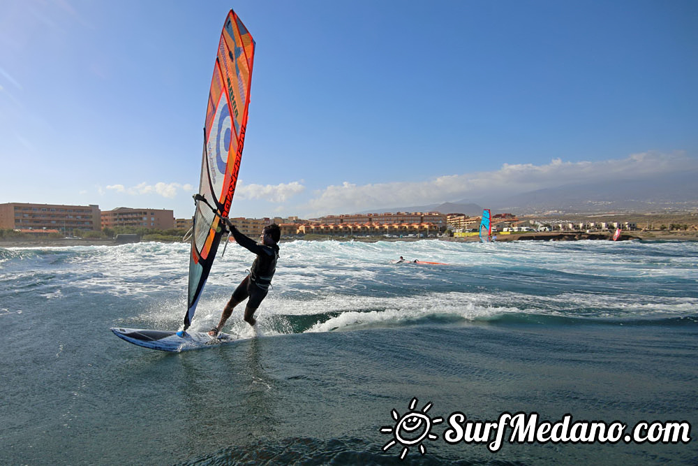  Wave windsurfing at El Cabezo in El Medano Tenerife 18-02-2017 Tenerife