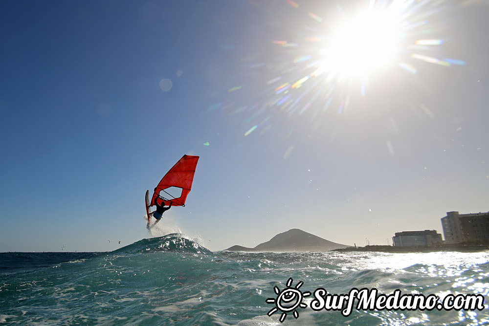  Wave windsurfing at El Cabezo in El Medano Tenerife 18-02-2017 Tenerife