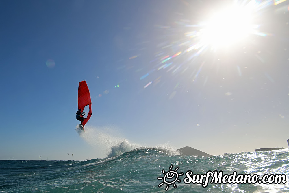  Wave windsurfing at El Cabezo in El Medano Tenerife 18-02-2017 Tenerife