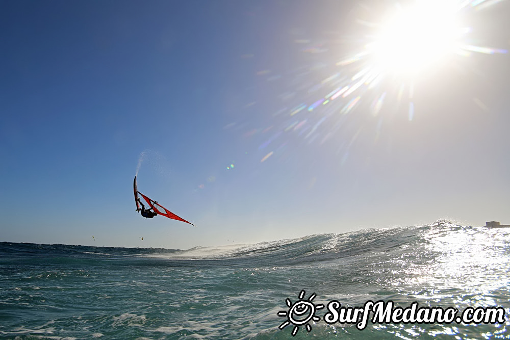  Wave windsurfing at El Cabezo in El Medano Tenerife 18-02-2017 Tenerife