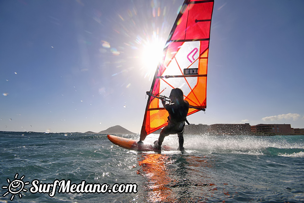  Wave windsurfing at El Cabezo in El Medano Tenerife 18-02-2017 Tenerife