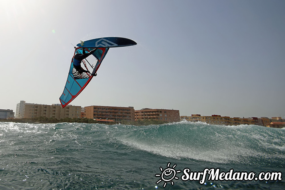  Wave windsurfing at El Cabezo in El Medano 01-03-2017 Tenerife