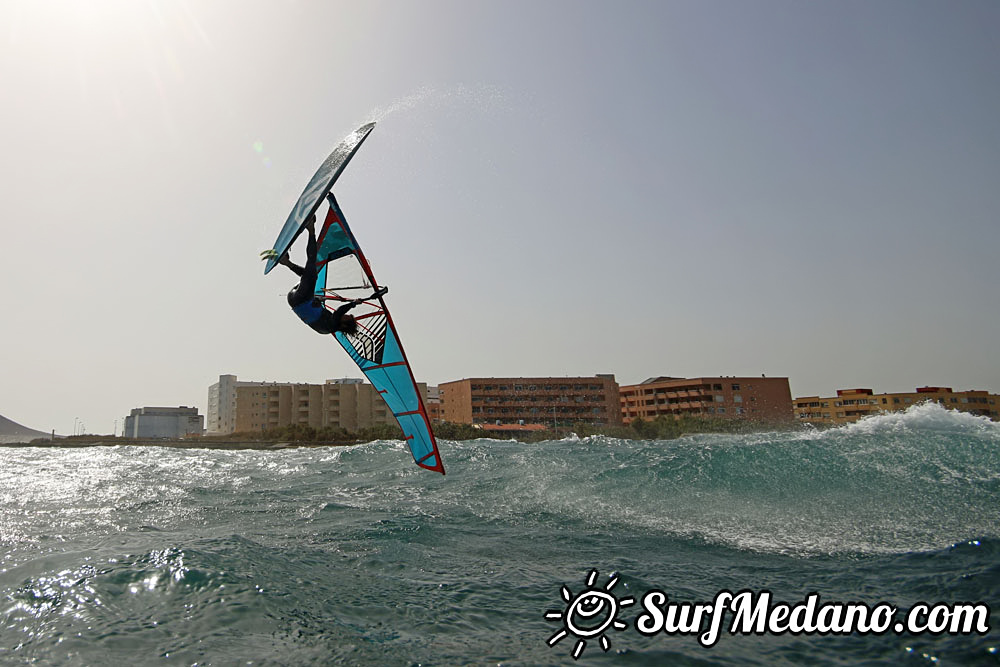  Wave windsurfing at El Cabezo in El Medano 01-03-2017 Tenerife