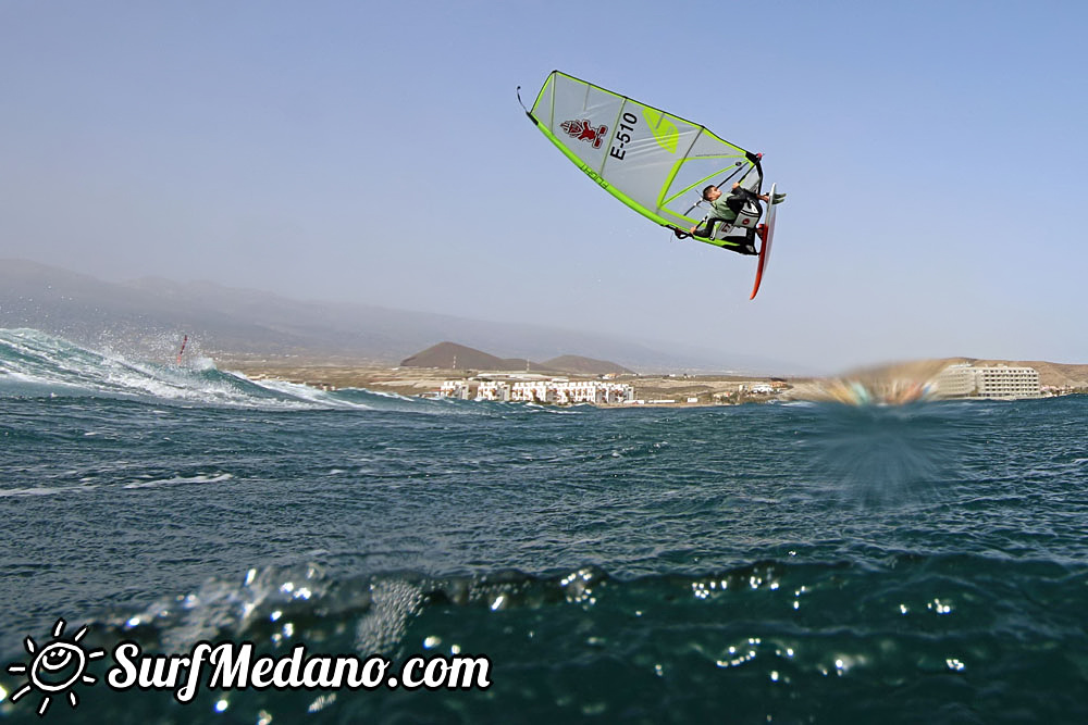  Wave windsurfing at El Cabezo in El Medano 01-03-2017 Tenerife