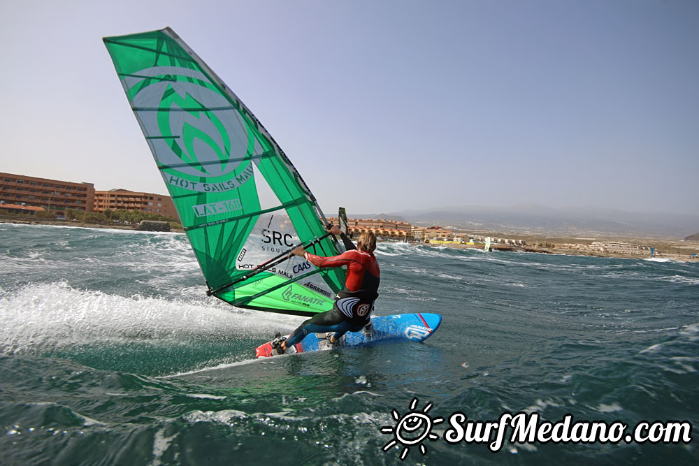  Wave windsurfing at El Cabezo in El Medano 01-03-2017 Tenerife