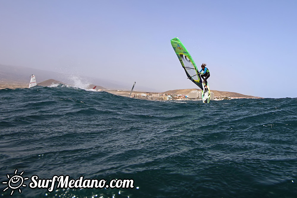  Wave windsurfing at El Cabezo in El Medano 01-03-2017 Tenerife